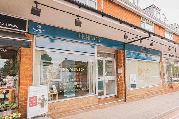 Jennings funeral directors in Codsall, Wolverhampton